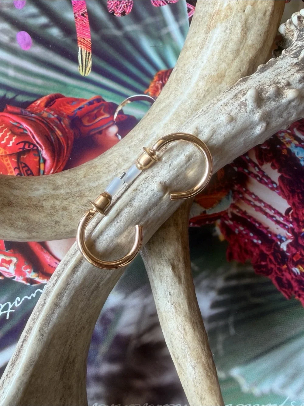 Gold Tone Small Hoop Huggie Earrings – Chunky Polished Hoops